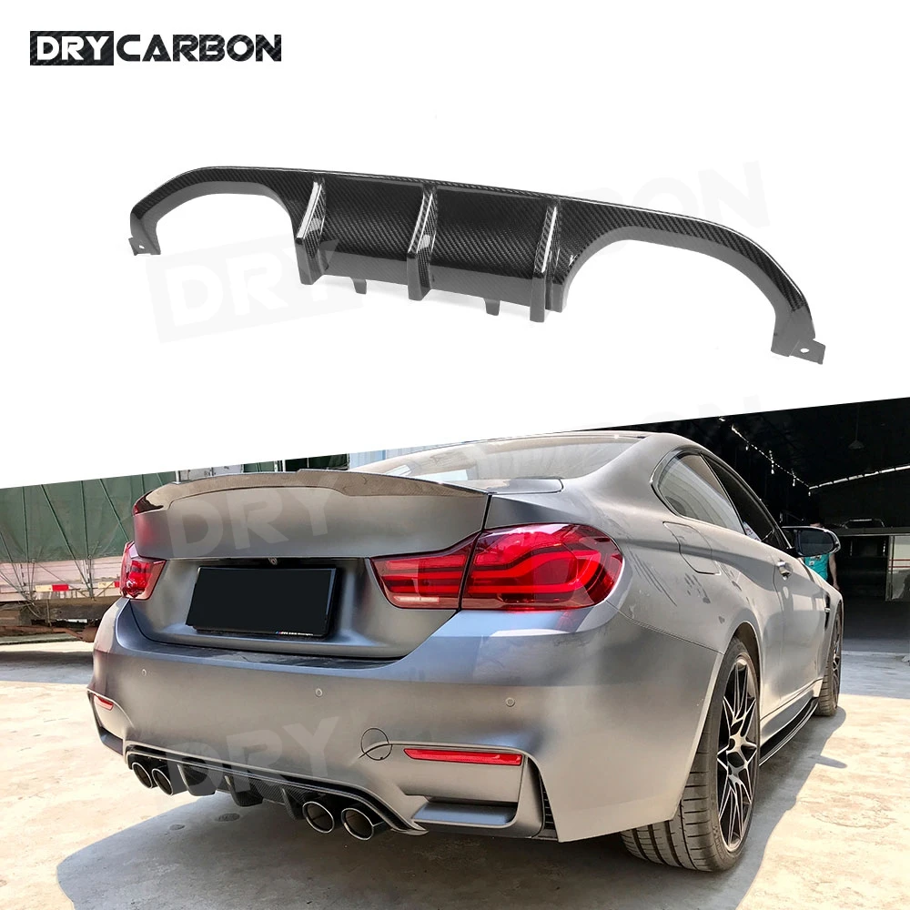 

Dry Carbon Fiber M Style Rear Bumper Diffuser Lip Spoiler for BMW F80 M3 F82 F83 M4 2014-2019 FRP Rear Diffuser Bumper Lip