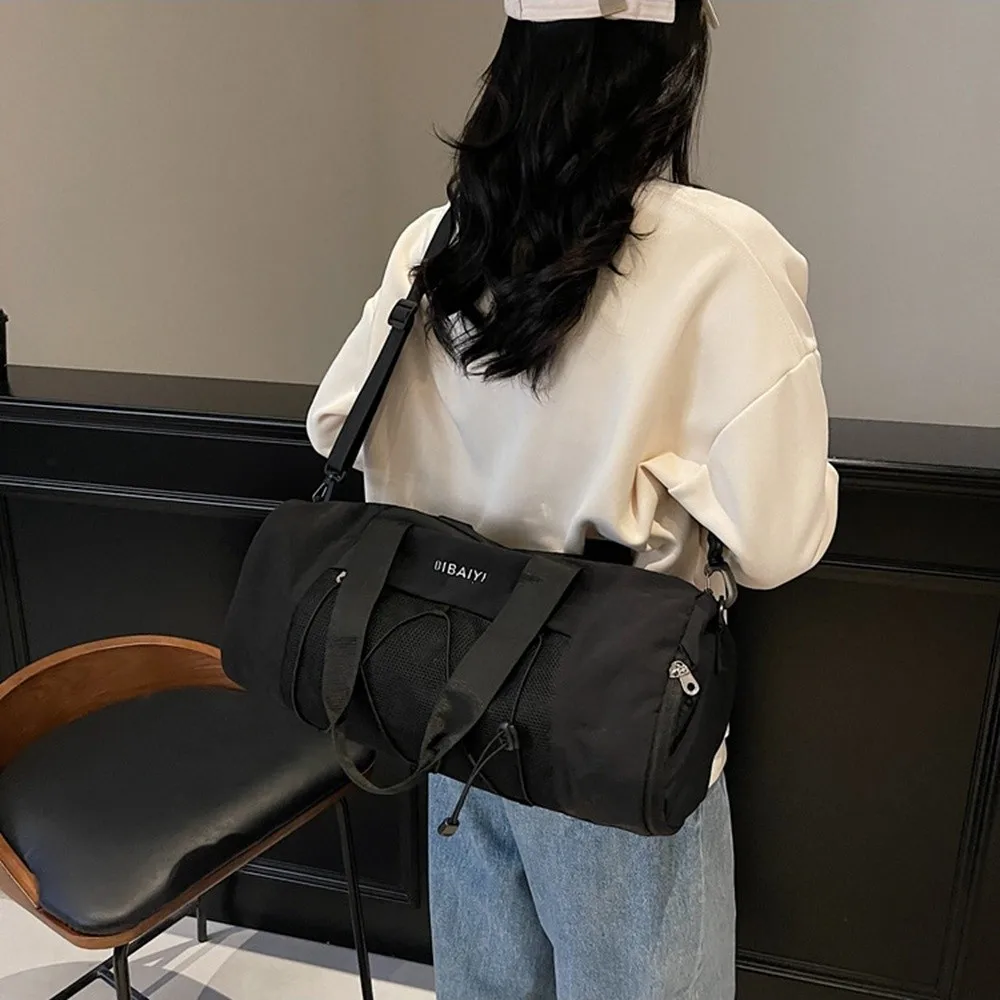 

Korean Style Travel Luggage Bag Waterproof Large Capacity Sports Fitness Handbag Dry and Wet Separated Single Shoulder Gym Bag