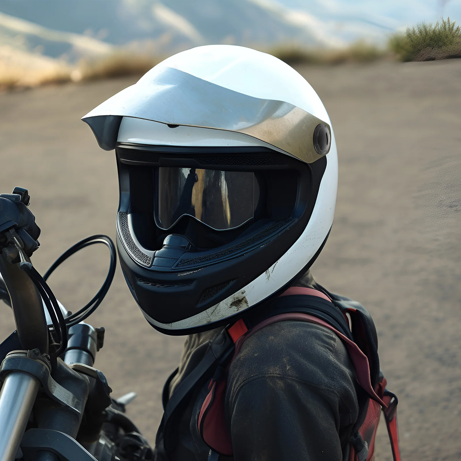 

6Pcs Mechanism Base Set Sturdy Motorcycle Visor Mounting Kit Replacement Parts Compatible with Most Models