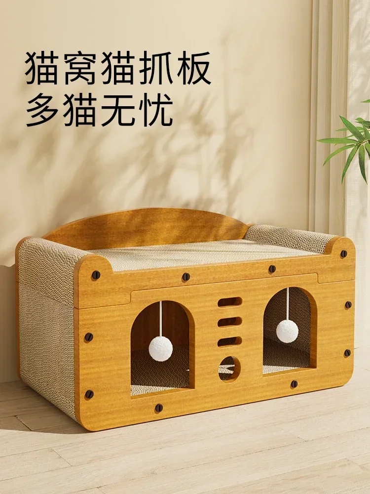 

scratching board nest integrated wear-resistant and non-crumb claw board universal house toys