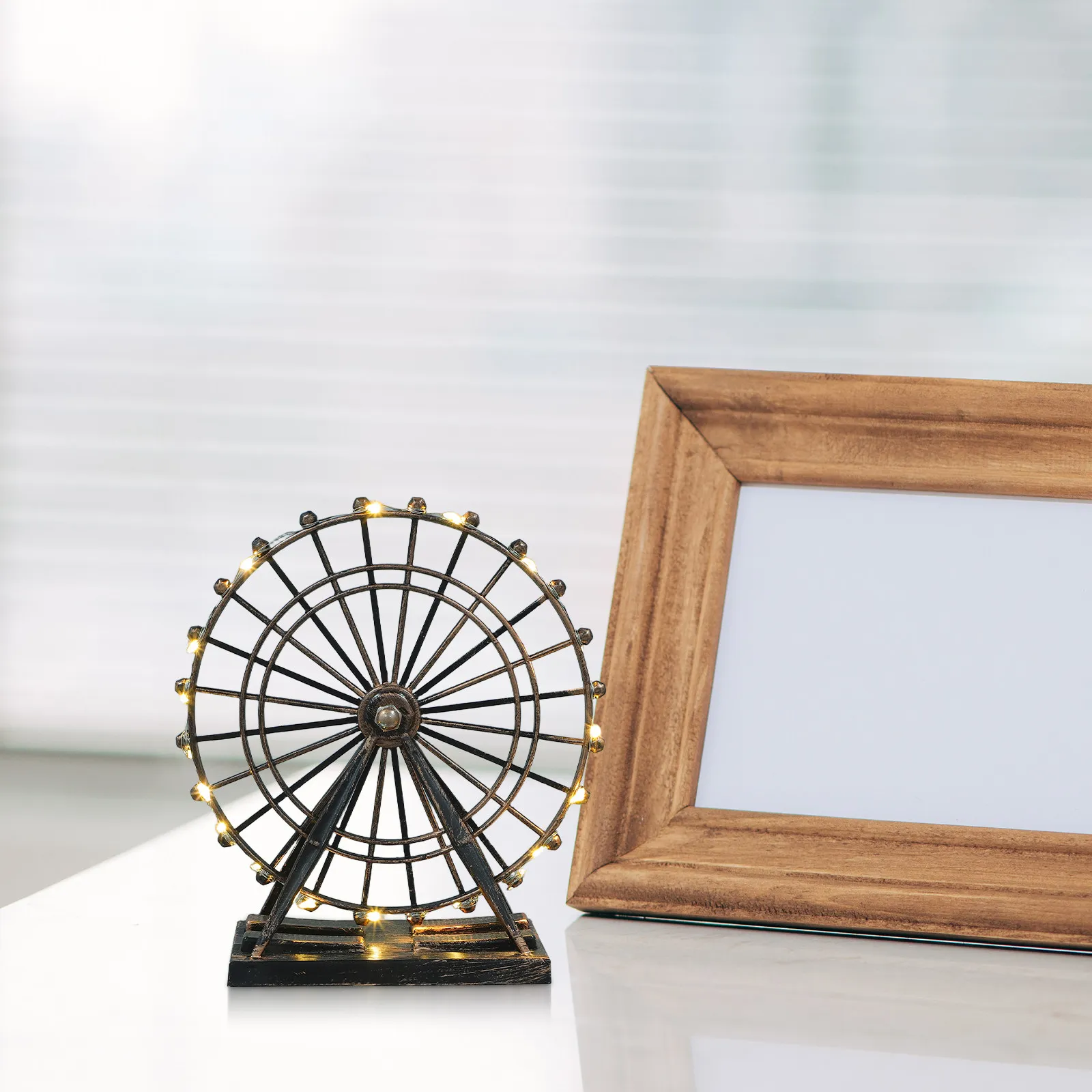 Ferris Wheel Desktop Ornament – Premium Home Decor for Cabinet, TV Stand, Shelf, Office or Living Room