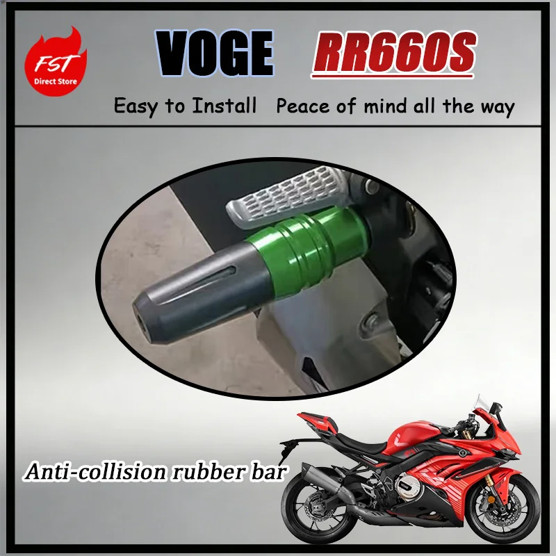 

FOR VOGE RR660S Durable Rubber Anti-Collision Rod Exhaust Pipe Anti-Fall Bumper Slider Buffer Ball Replacement Part