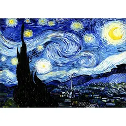 Kit pittura diamante fai da te Van Gogh Picture Full Round Diamond Inlay ricamo artigianale ricamo croce decorazione della casa