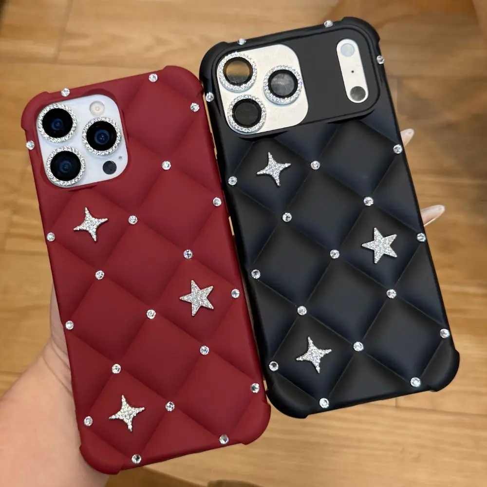 

17 Pro Case Luxury Designer Star Cover for iPhone 17 Pro Max 16 15 17 air Glitter Sparkling for iPhone 14 17e 13 16e 12 Pro 11
