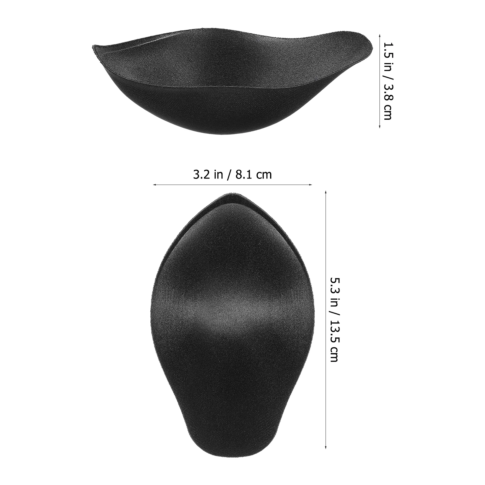 2 Pcs Wear under Swimsuits Pouch Swimming Trunk Pad Bulge for Bathing