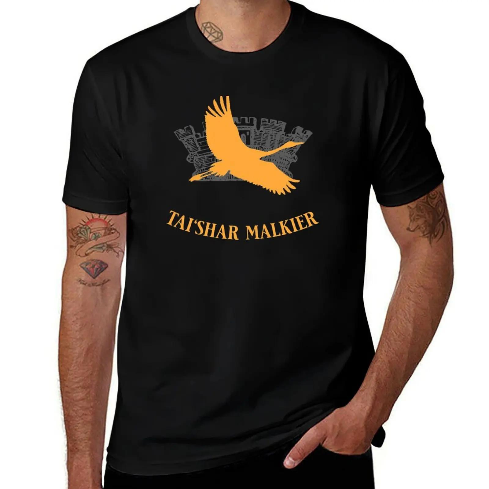 

Tai'shar Malkier, The Golden Crane Flies for Tarmon Gai'don T-Shirt aesthetic clothes anime football t shirt mens plain t shirts