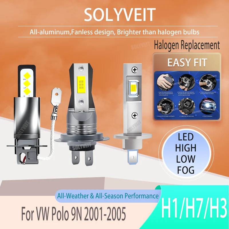 

Quiet, potent, straightforward: the new H1/448 H7/477/499 H3/453 High Low Fog Kit LED For VW Polo 9N 2001 2002 2003 2004 2005