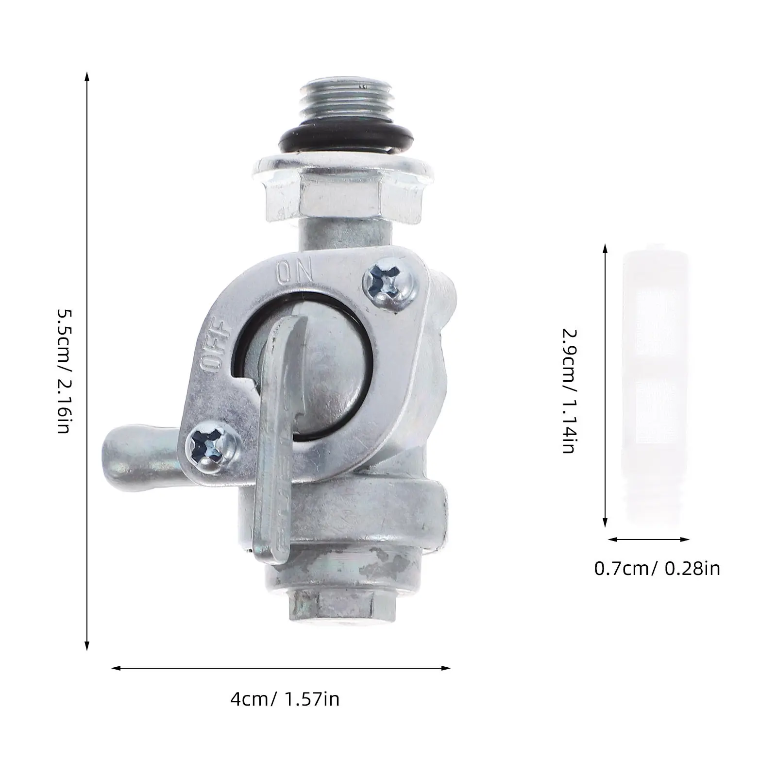 Generator Fuel Tank Shut Off Valve Zinc Alloy Rubber Replacement for Engine Generator Shutoff Valve Parts