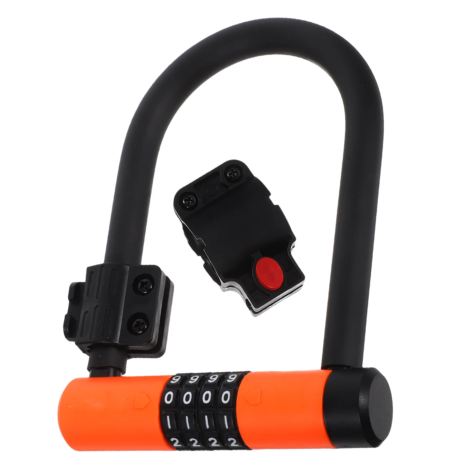 1Set Bike Combination Lock U Shaped Anti Theft Password Security Keyless Lock for Electric Scooter Mountain Bicycle