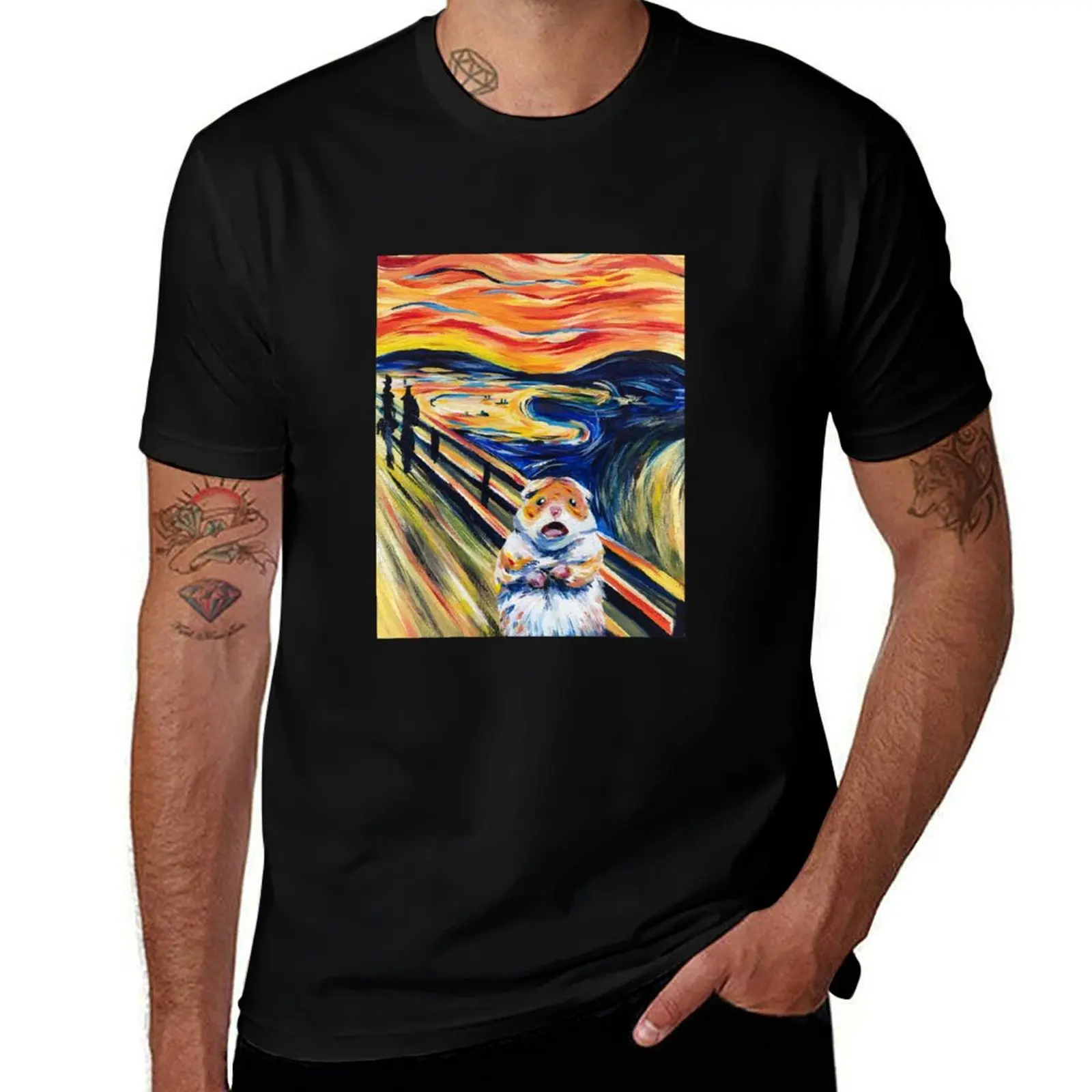 The Screaming Hamster T-Shirt Daily Casual Short Sleeve Tee Shirt T-Shirt