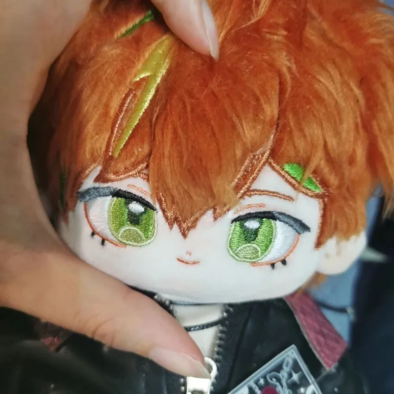 20cm Anime Gra PJSK Shinonome Akito Kawaii Cosplay Bawełniana Lalka Ciało z Szkieletem Kreskówka Miękkie Pluszaki Figurki Prezenty dla Fanów