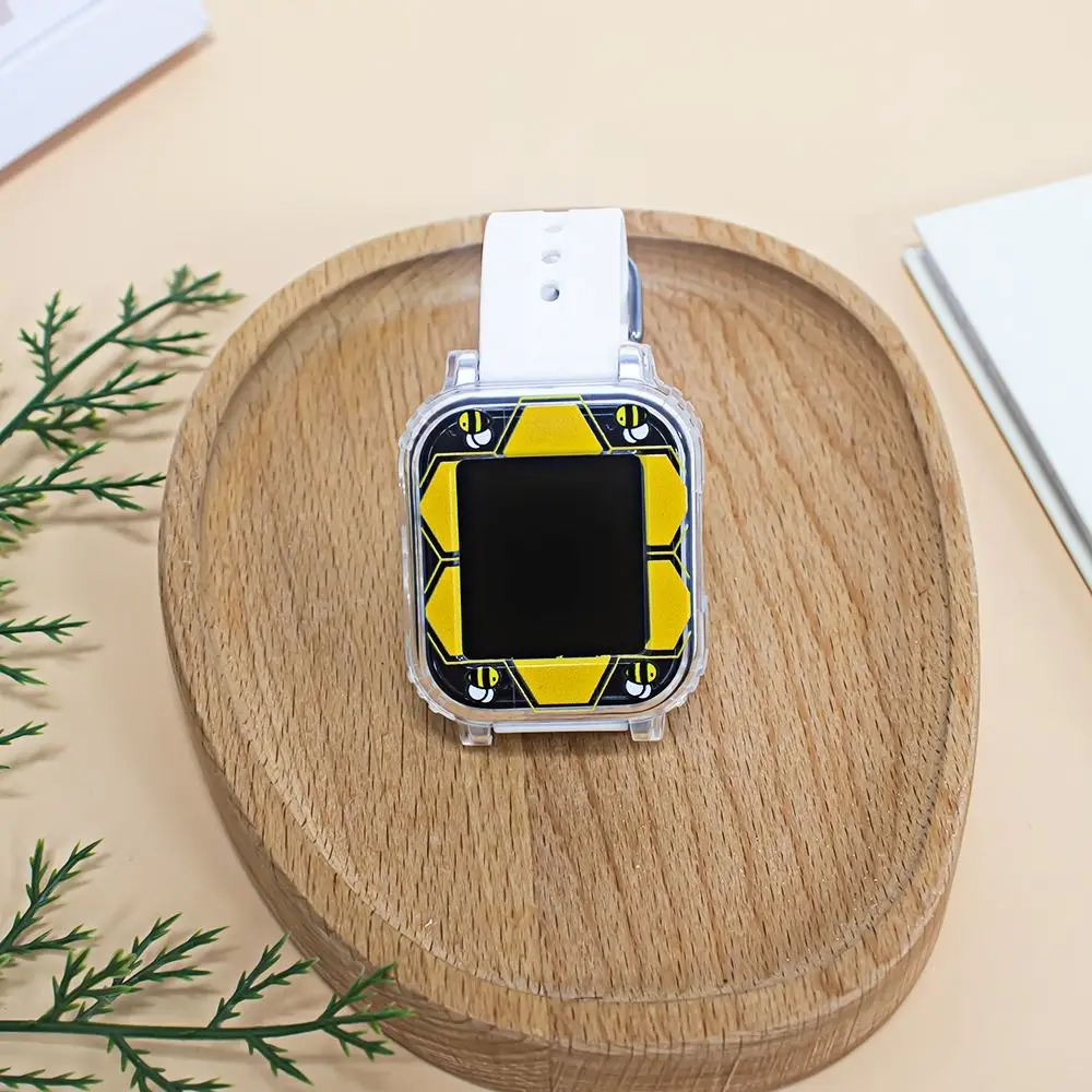 ใหม่โปร่งใสป้องกันกรณี TPU Anti-Scratch กรอบกันกระแทกการ์ตูนรูปแบบแขนสําหรับ Gabb นาฬิกา 3e