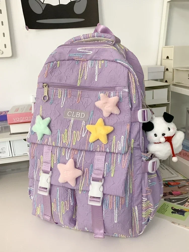 Small Fresh Schoolbag 2024 New Japanese Style Boys and Girls Backpacks with High Appearance, Large Capacity and Light Weight