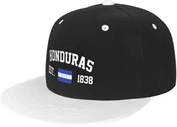 Flaga Honduras Snapback z płaskim daszkiem kapelusz czapka regulowana dla patriotycznych mężczyzn biały