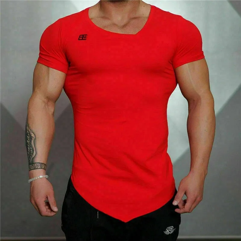 New Sale 2026 Gym Stringer T-shirt Man Bodybuilding and Fitness Sportswear Men Tee
