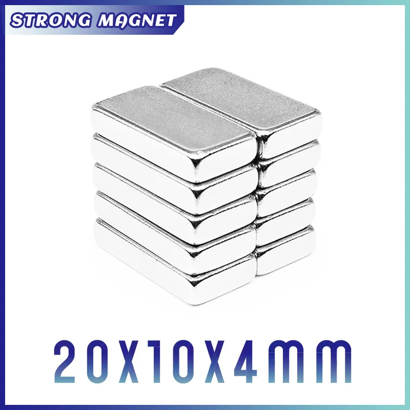 

2/5/15/30/50/80PCS 20x10x4 mm Quadrate Rare Earth Neodymium Magnet 20x10x4mm Block Strong Powerful Magnets Sheet 20*10*4 N35