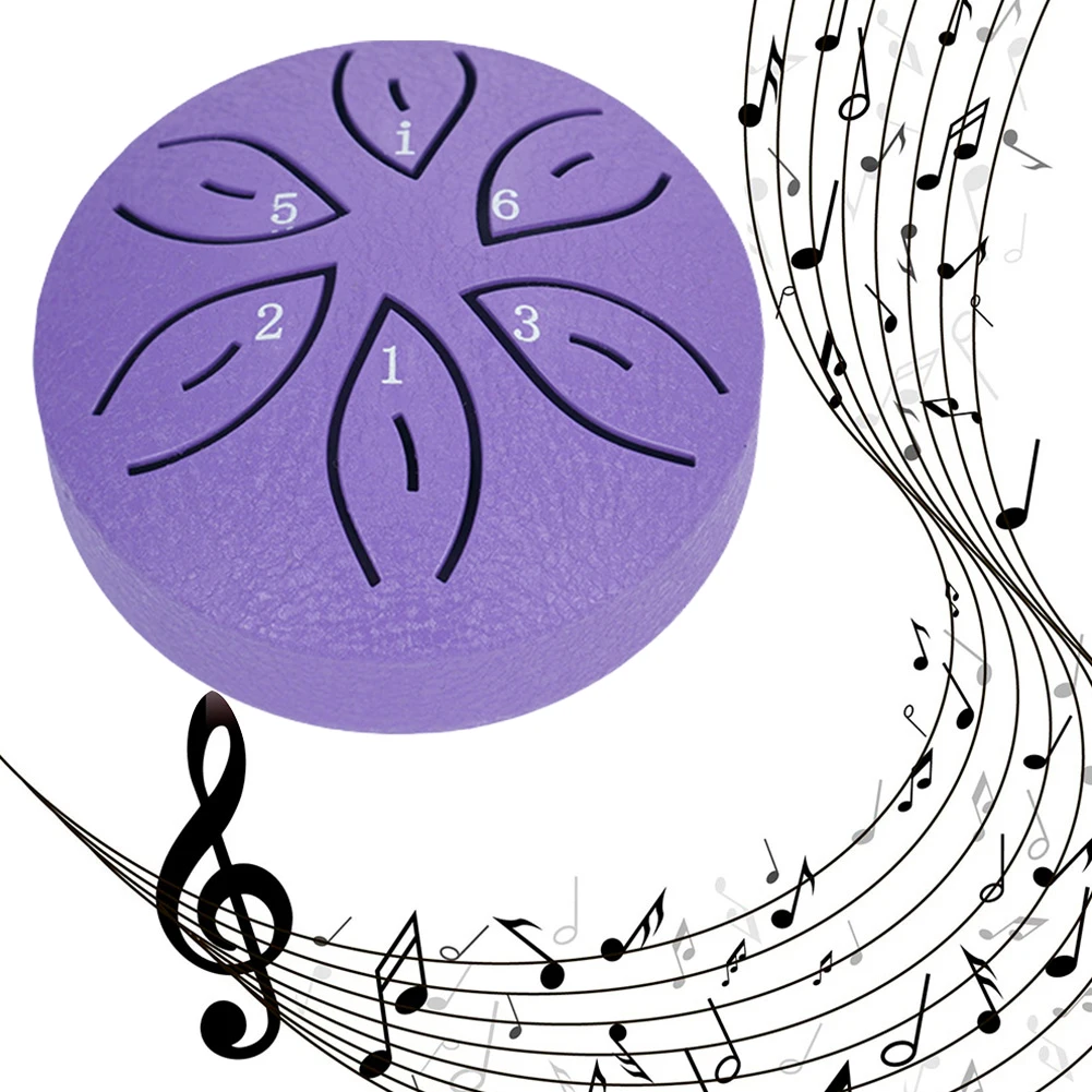 ヨガ瞑想用スチールタングドラム、レインチャイム、パーカッション、楽器、ユニークなギフト、3インチ、6ノート