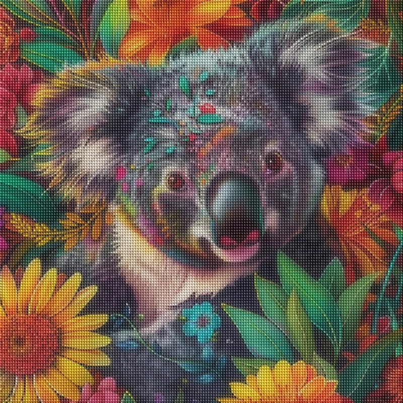 Nabi Koala Diamond Painting Animal Cross Stitch Embroidery Full Round Diamond Picture Of Acrylic Gift For Home Decors
