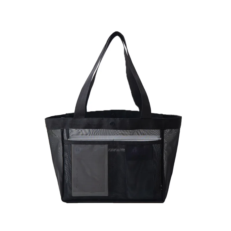 Mesh Handbag With Large Capacity Nylon Mesh Storage Bag, Shopping Bag, Outdoor Portable Shoulder Bag