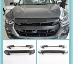 Exterior Accessories For Isuzu D-MAX D MAX 2021 + Rear Trunk Grille Racing Tail Door Strip Gate Handle Bowl Cover Trim Car Style