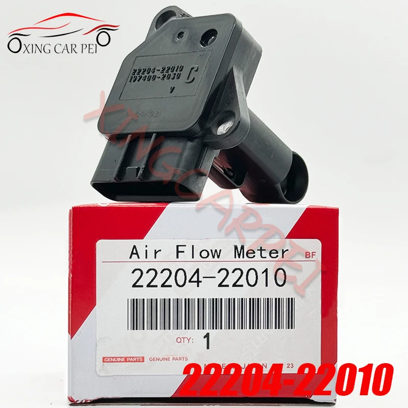 1pc MAF Sensor de fluxo de ar em massa 22204-22010 para Toyota Lexus Avalon Camry Tacoma Corolla RAV4 Prius Yaris 22204-0C020 22204-0J010