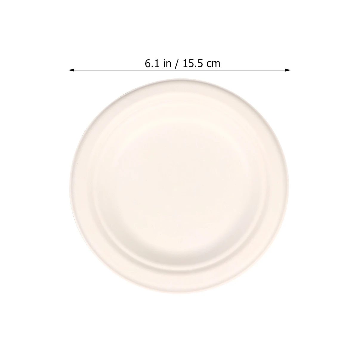 

100pcs Biodegradable Pulp Plates Round Disposable Food Serving Tray Cake Tableware Party Supplies Eco Friendly Safe Event