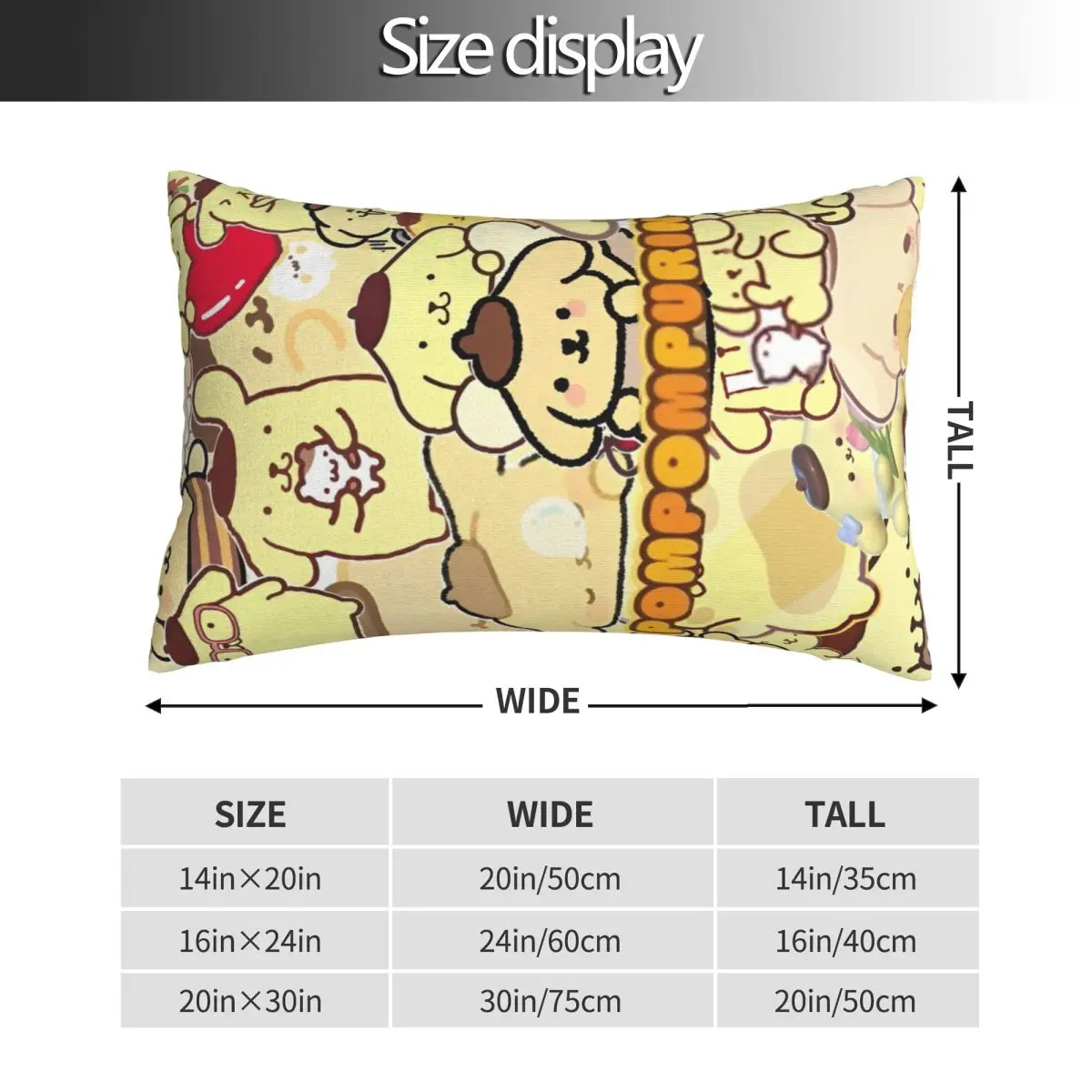 Sarung Bantal Pompompurin Tempat Tidur Dapat Dibalik untuk Anak Dewasa Sarung Bantal Dua Sisi Untuk Kamar Tidur