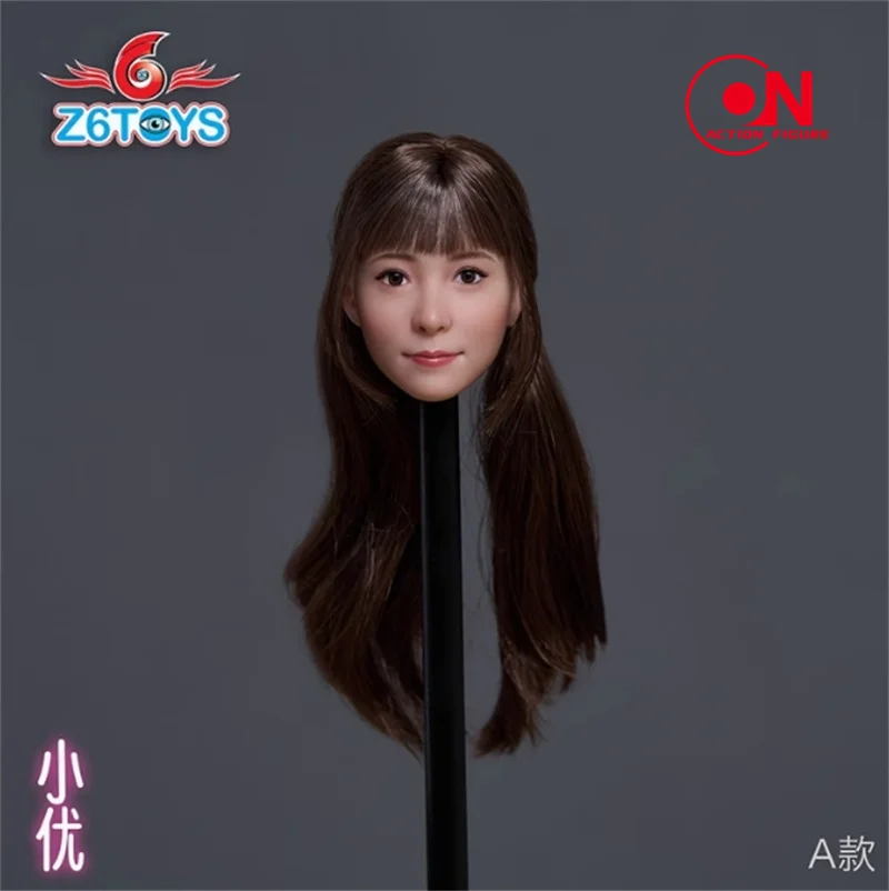 Z6TOYS ZC013 1/6 Island Country Girl Xiaoyou Head Sculpt Movable Eyes Head Carving Fit 12'' Female Soldier Action Figure Body