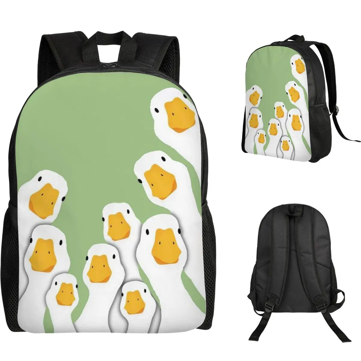 Cartoon Popular Goose Animal Student Backpack School Bag Hiking Travel Daypack for Boys Girls Fashion Bookbag Shoulder Bags