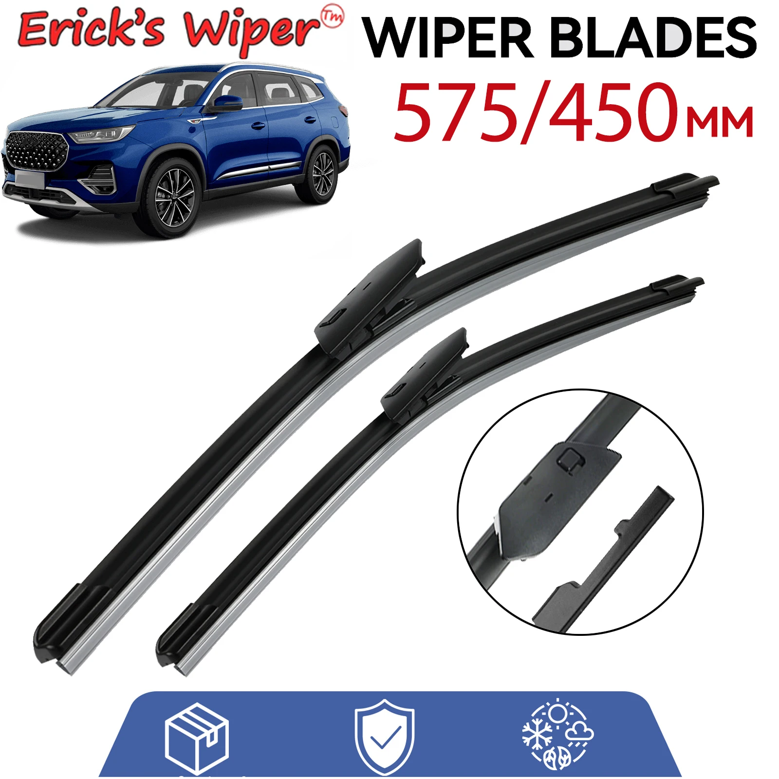 Erick\'s Wiper Front Wiper Blades For Chery Tiggo 8 Plus Pro Max 2020 - 2024 Windshield Windscreen Window Car Rain Brush 23\