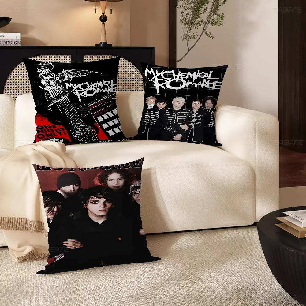 

My C-Chemical Roman-ce Band Pillow Covers Cartoon Sofa Decorative Home Double-sided Printing Short Plush Cute Cushion Cover