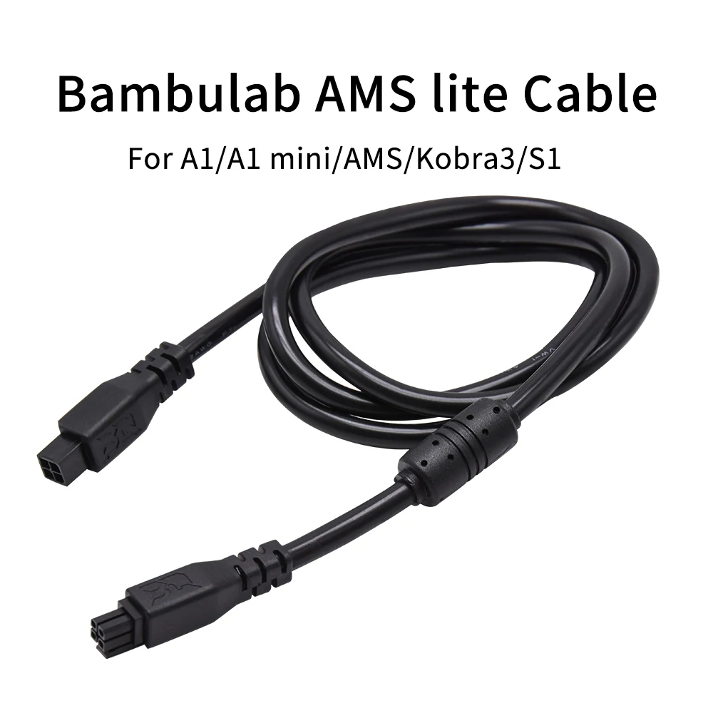 

1pcs Bambu Lab AMS Lite 1M 4-pin Extension Cable For A1/A1mini/AMS/Kobra 3/S1 3D Printer