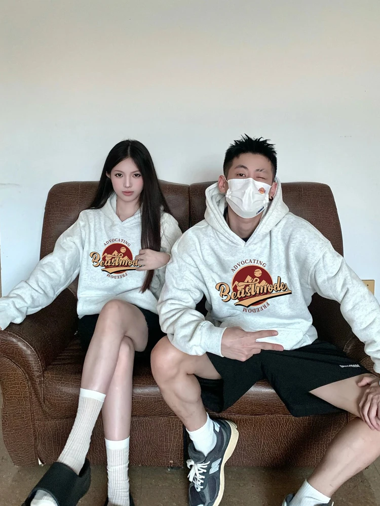 

Special Couple Sweatshirts Spring and Autumn 2024 New High-end Trend Fashion Hoodies