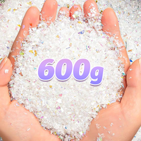 Christmas Artificial Snow Powder White Colorful Fake Snow Snowflakes Snowpowder for Xmas Tree Winter Scene Decor Home Decoration