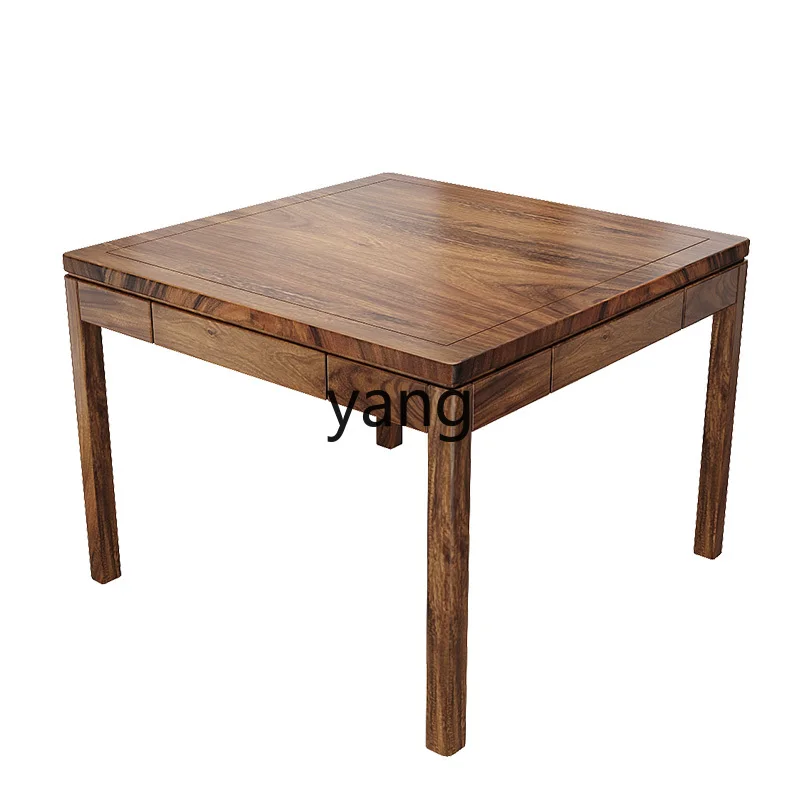 

LTT new Chinese pure solid wood square table tea house eight immortals table square tea table and chair combination