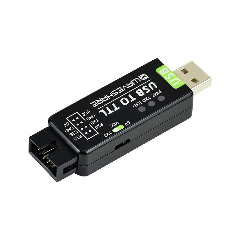 Imagem -02 - Módulo de Comunicação Serial Usb para Ttl Industrial Conversor Uart Sistema Múltiplo Compatível com Win7 3.3v 5v 300 Bps3 Mbps Ft232rl