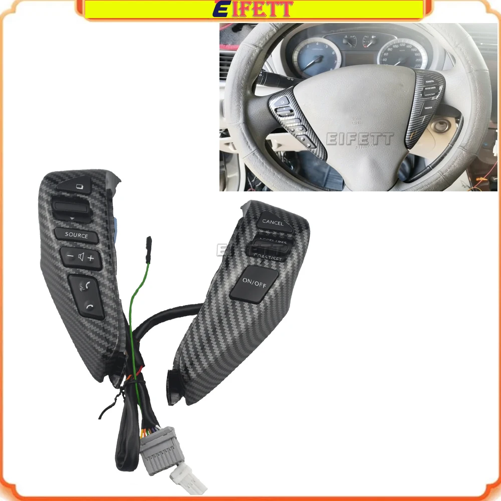 

Car Multifunction Steering Wheel Phone Control Button Switch For Nissan New Tiida 2011-2015 New Sylphy 2012-2015