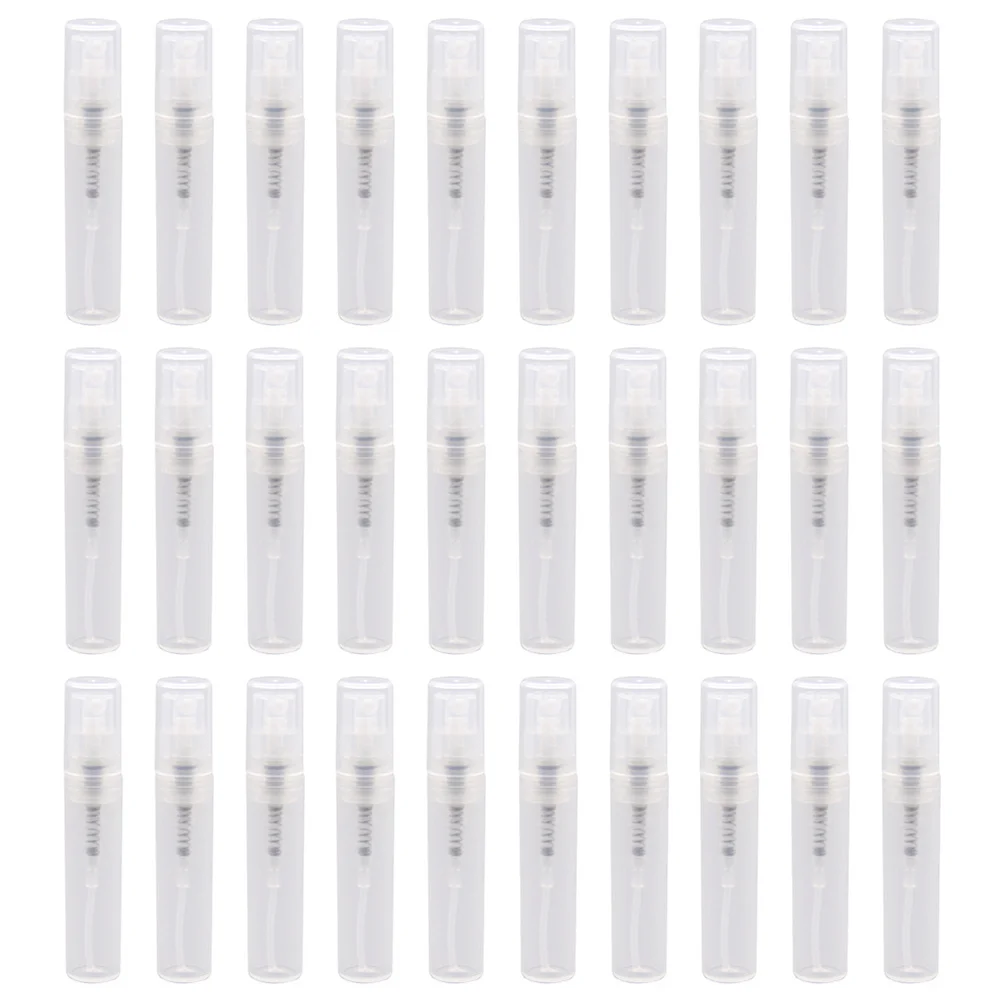 

30pcs Plastic Perfume Bottles Mini Travel Size Perfume Sub-Bottles Portable Spray Vials Sub Bottles For Outings
