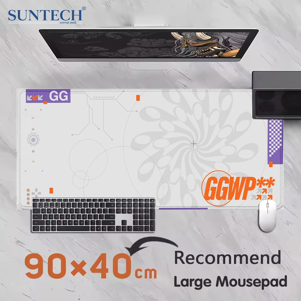 

Fusion of technological sense and geometric elements Mouse pad 400X900 PC Computer Keyboard XXL Desk mat Office Gaming mats