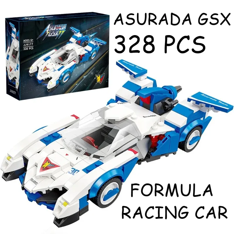 

328PCS High-Tech ASURADA GSX Formula Racing Car Youth Edition,Sports Car Building Blocks Assembly Sets DIY Bricks Toys Xmas Gift