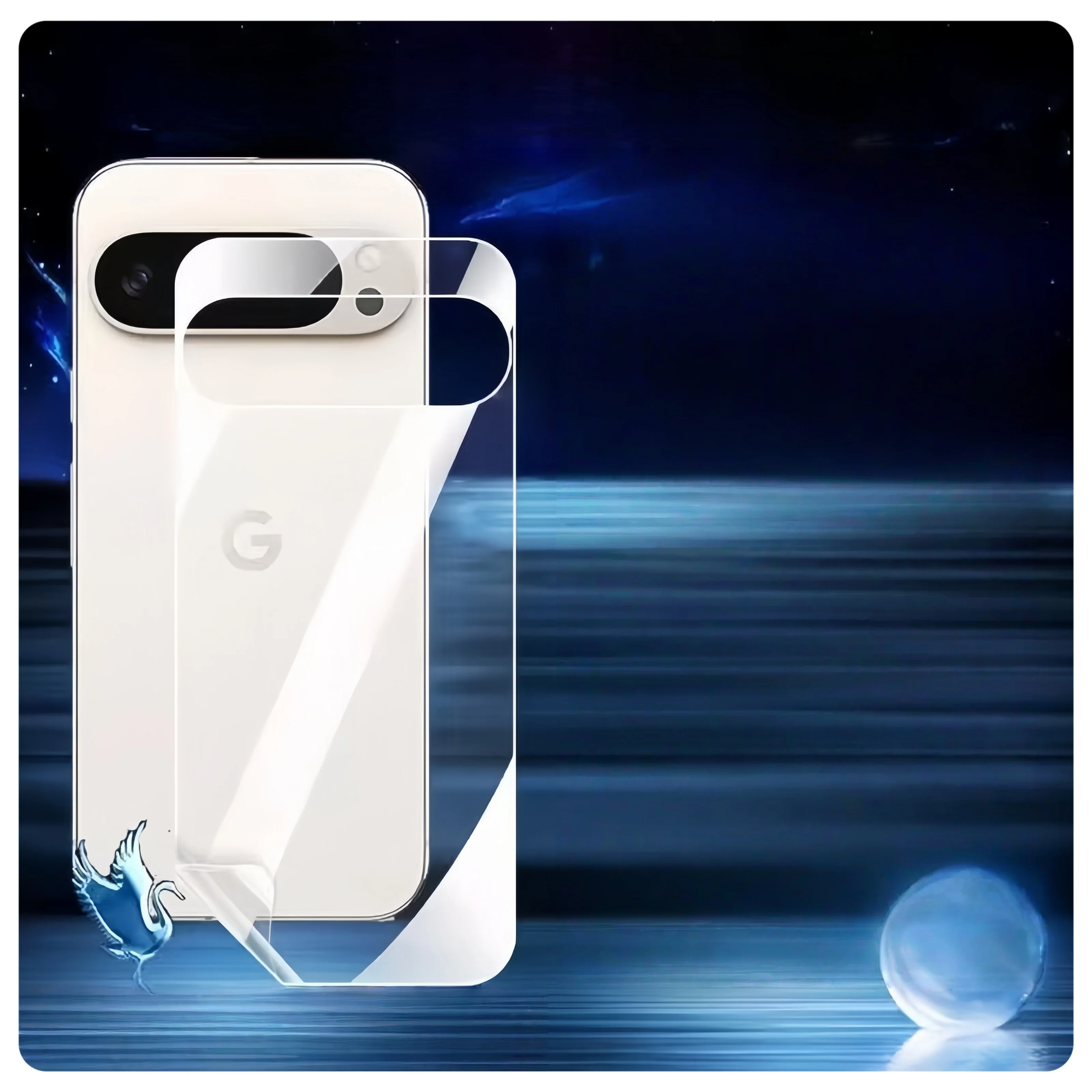 Película Hidrogel Transparente para Celular, Adesivo Protetor para Google Pixel 10/9/8/7/6 Pro, Adesivo de Cobertura Total Transparente