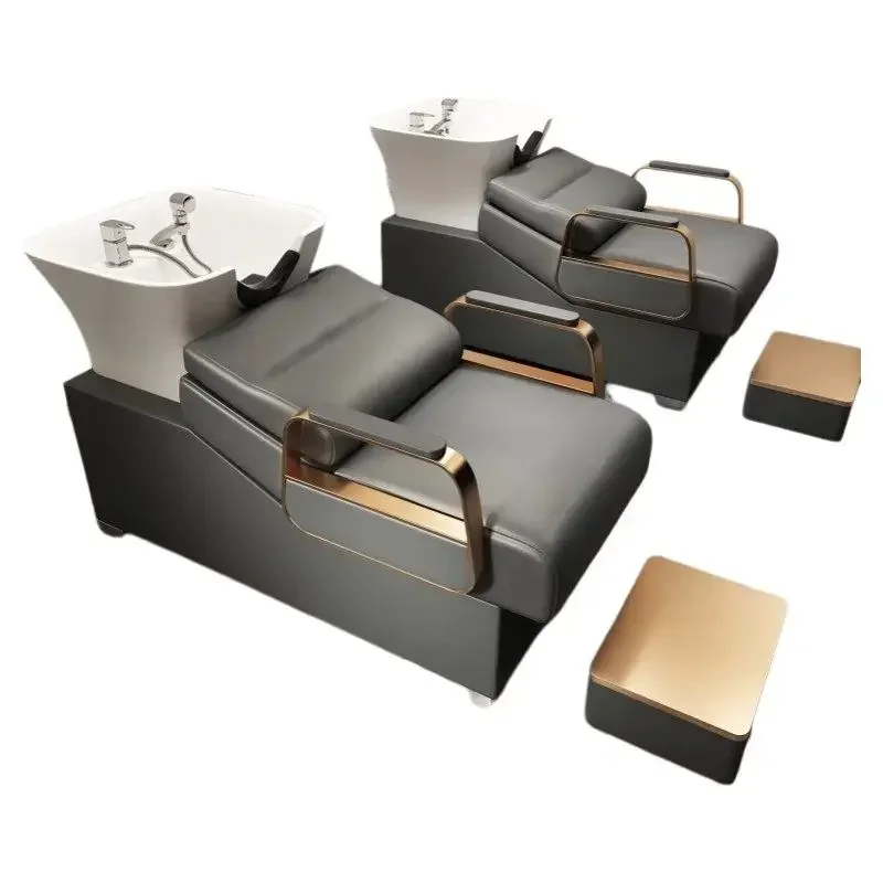 

Luxury Modern Salon Chair Reclining Spa Comfortable Shampoo Chairs Hair Salon Exclusive Professional Meuble Salon Furniture