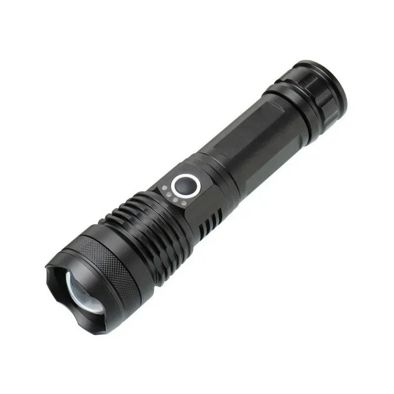 Super Power Zoomable LED Flashlight Camping Torch XH-P50 Lamp Bead Zoomable 5 Lighting Modes Use of High Strength Aluminum Alloy