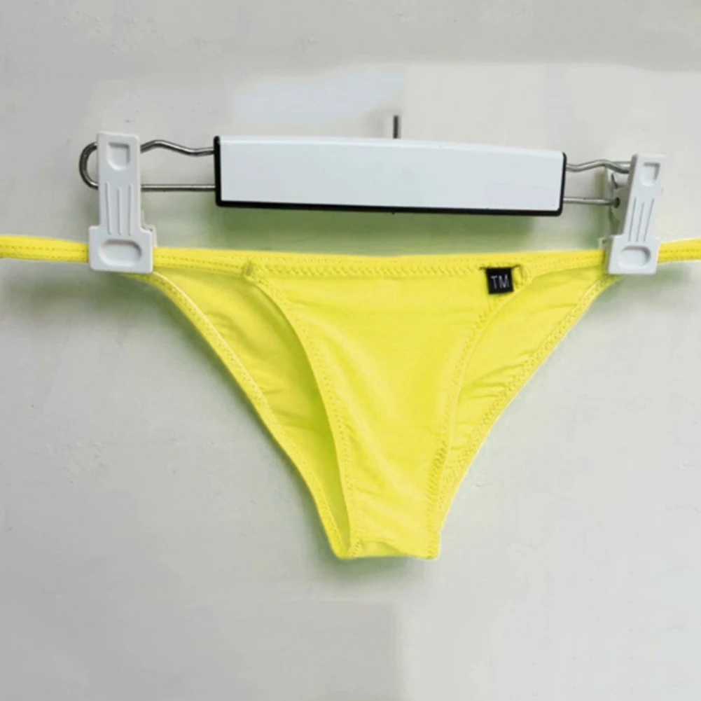 

Sexy Lingerie Mens Solid Color Thin Soft Breathable Underwear Man Underpants Sissy U Convex Pouch Panties Ultra-Thin Briefs