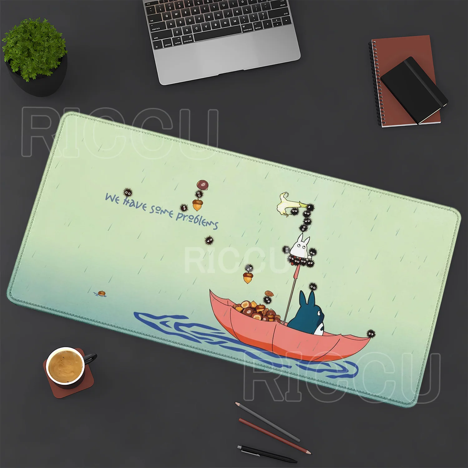 Mouse Pad 40x90cm Lock Edge Large Anime T-Totoros Gaming offices Accessories PC Gamer Keyboard desk mat Rubber Computer Mousepad