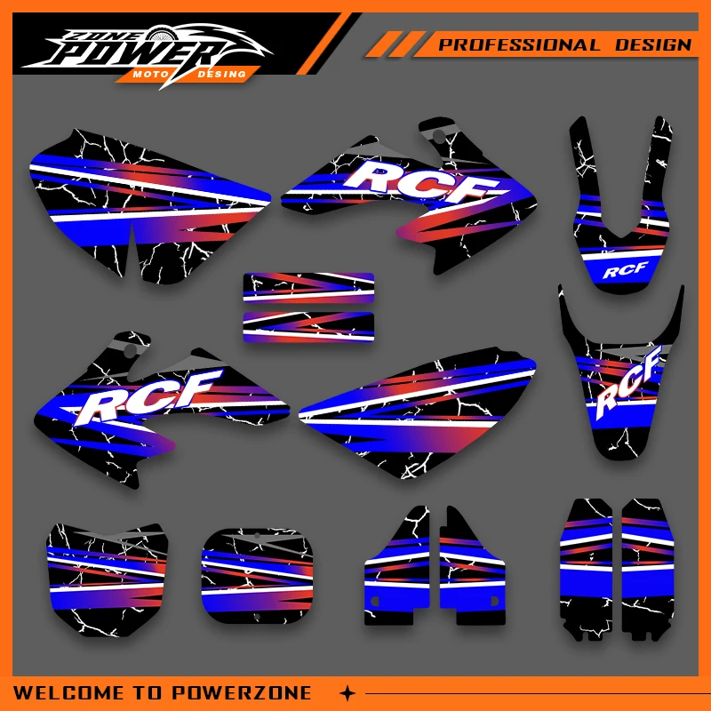 

Powerzone Custom Graphics Backgrounds Decals Stickers Kits for Honda CR50 CR 50 2000-2016 2017 2018 2019 2020 2021 CR 50cc 02