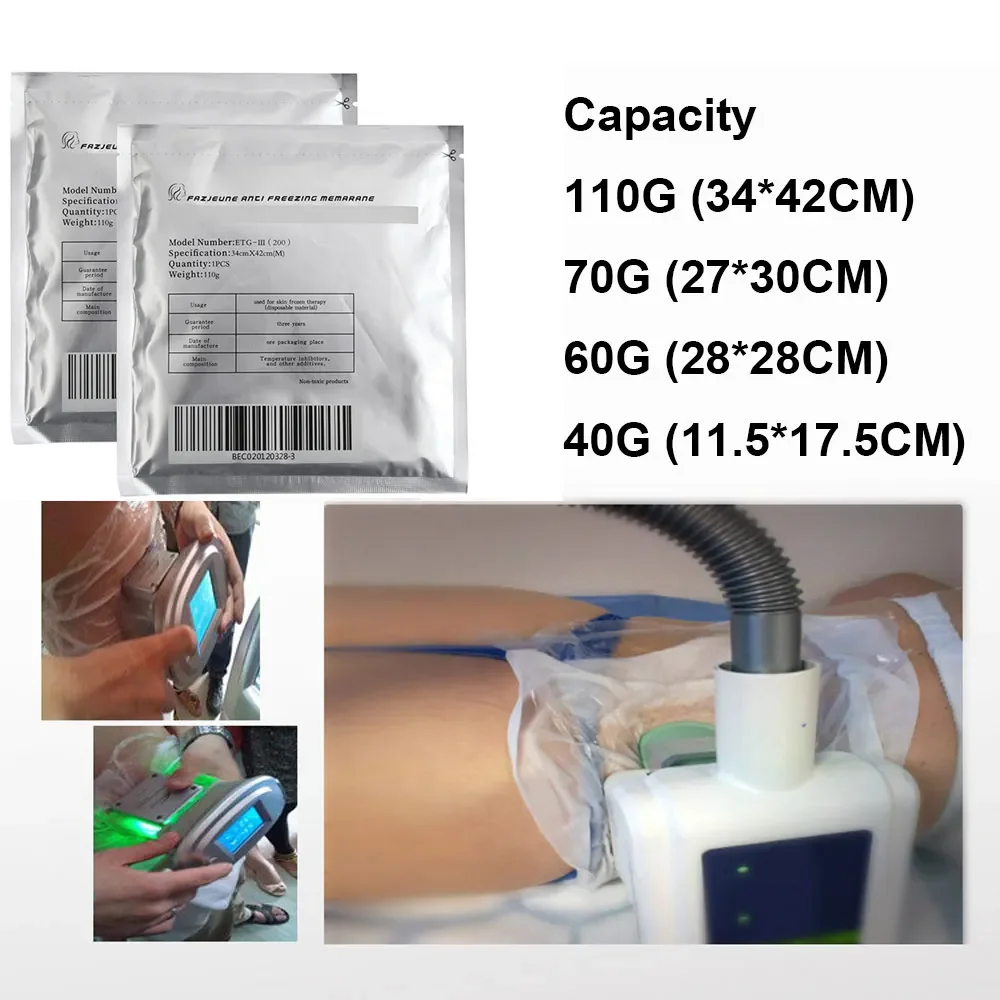 Membrana antigelo per macchina per criolipolisi per il congelamento dei grassi Patch sottile Corpo dimagrante Anticellulite Dissolve la terapia del