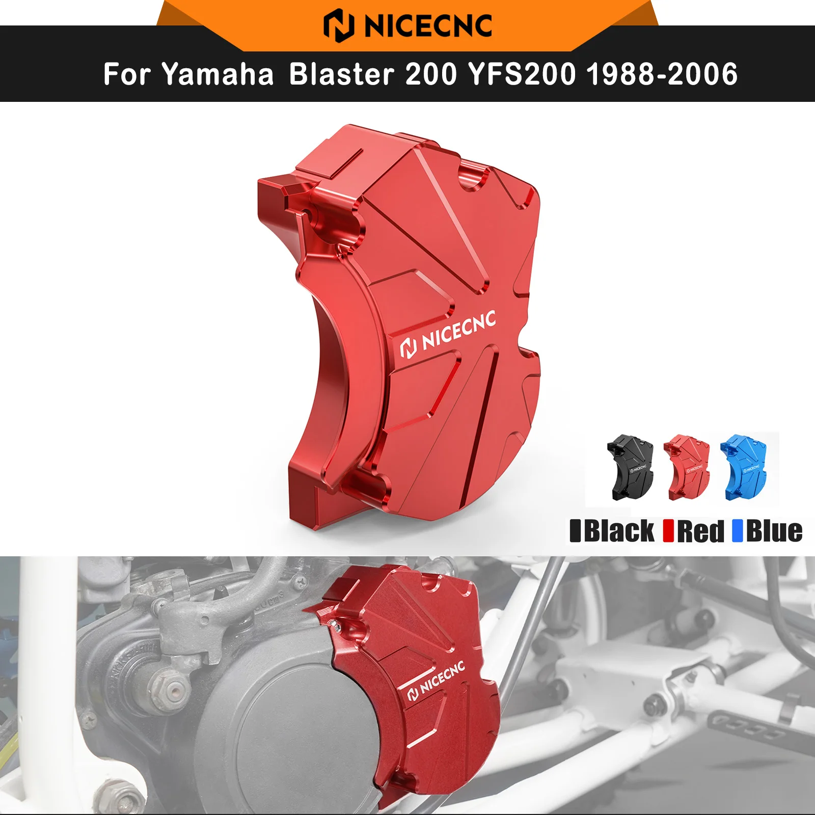 

NICECNC For Blaster 200 ATV Oil Pump Cover Cap Protector for Yamaha Blaster 200 YFS200 1988-2006 YFS200SE Special Edition 2006