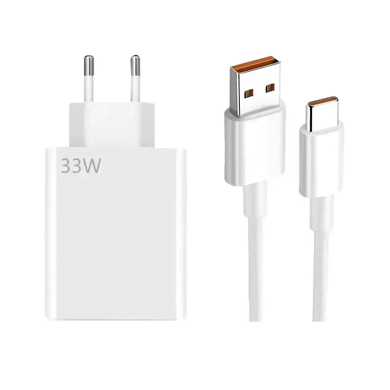 POCO X4 X5 pro 5G charger for xiaomi 33W EU fast turbo charge Type C cable For Redmi Note 11/ 11s/11 Pro/ 11E Pro Mi 6/ 6 Plus