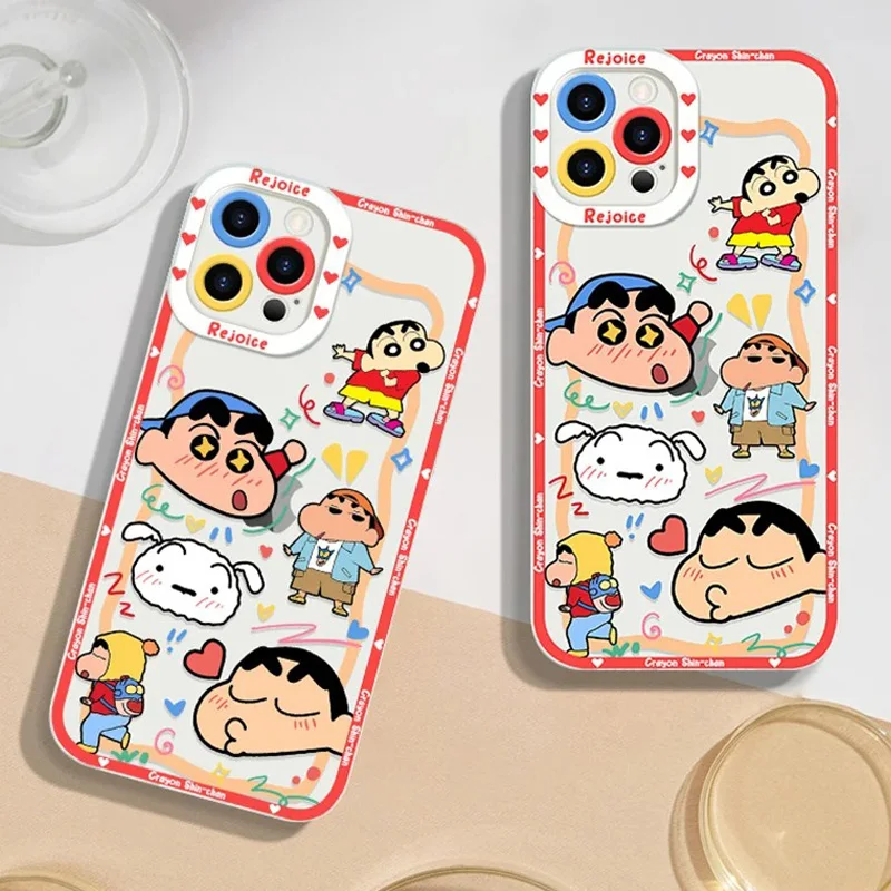 C-Crayon S-ShinChan Phone Case For Xiaomi Redmi Note 13 12 11 Pro Plus 4G 5G 12S 11S 10 10S 9 9S 8 13C 12C 10C Silicone Cover